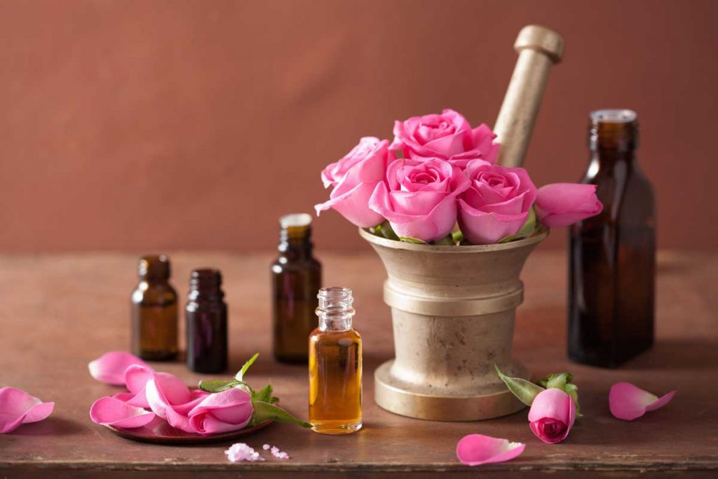 massage tinh dầu hoa hồng